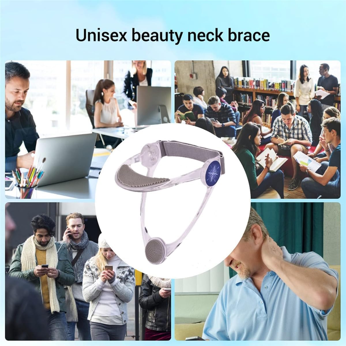 Minerve Cervicale Réglable – Support de Cou Ergonomique pour Soulager les Douleurs