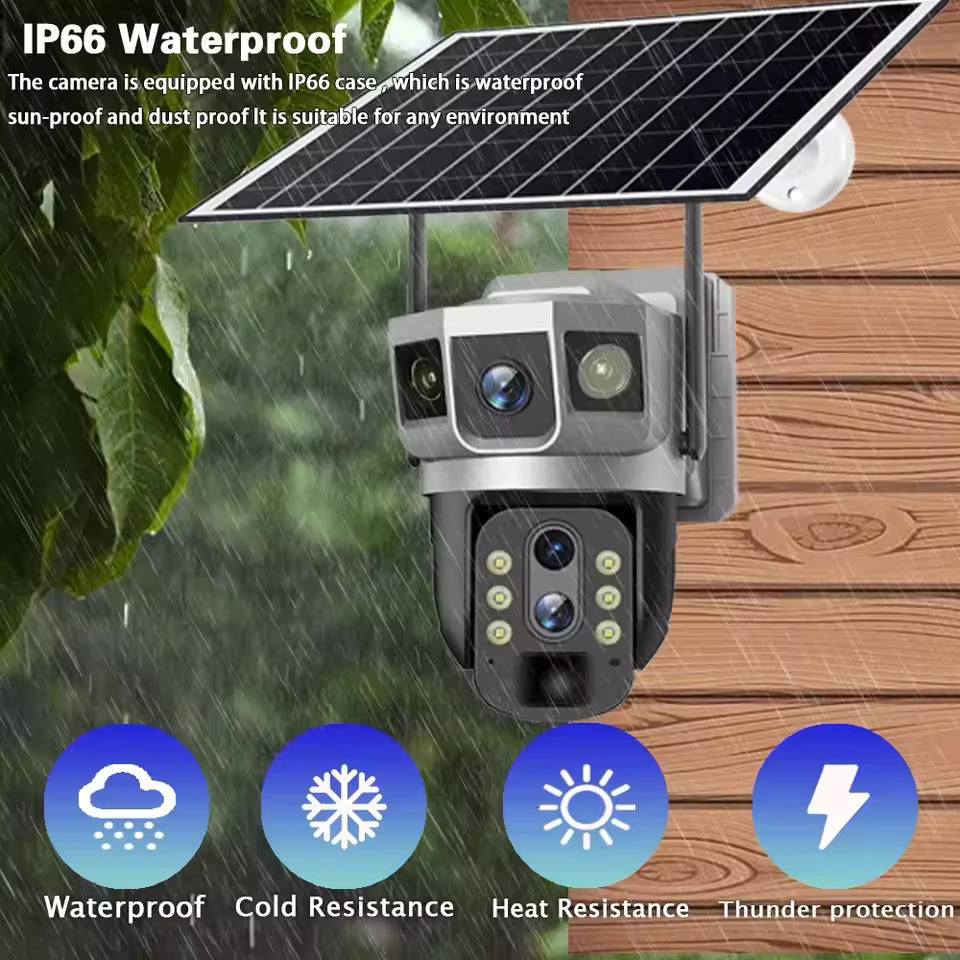 Caméra Solaire Vidéo HD 3 – Surveillance Autonome et Haute Définition