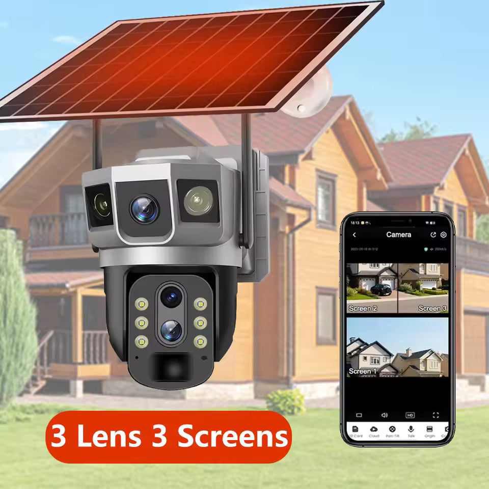 Caméra Solaire Vidéo HD 3 – Surveillance Autonome et Haute Définition