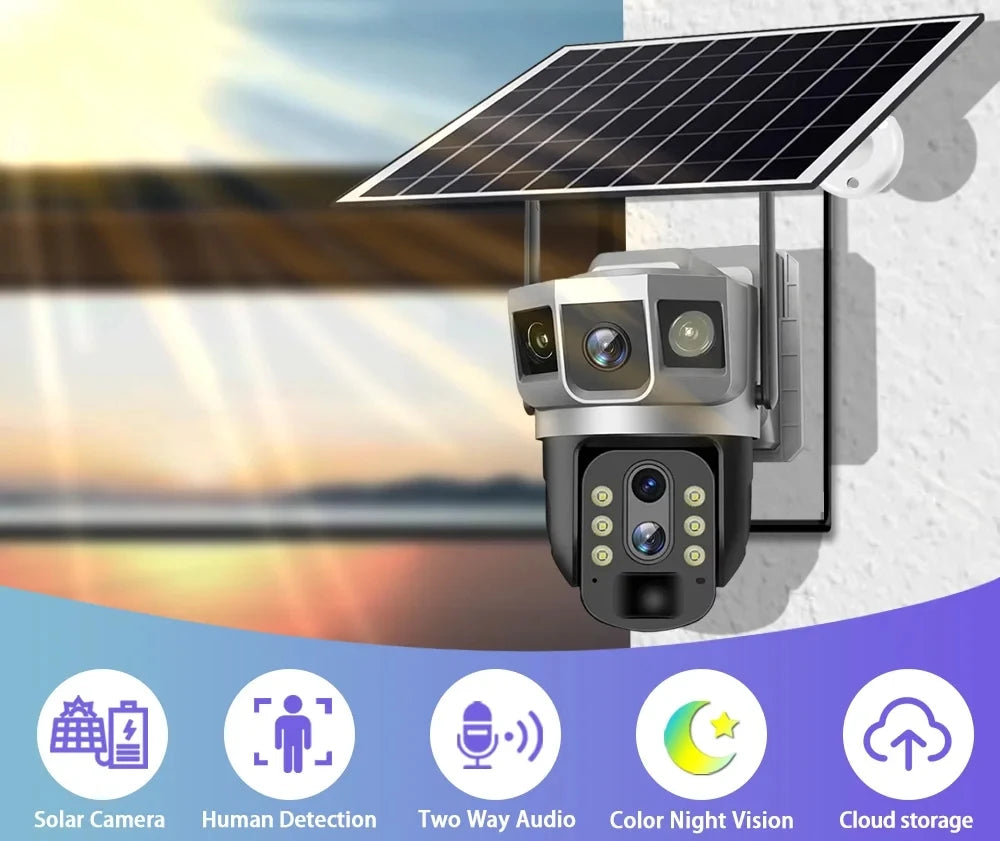 Caméra Solaire Vidéo HD 3 – Surveillance Autonome et Haute Définition