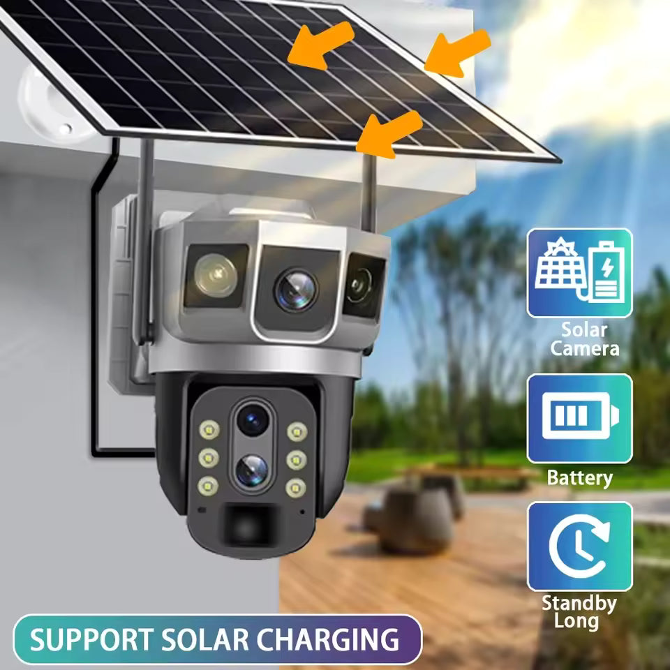 Caméra Solaire Vidéo HD 3 – Surveillance Autonome et Haute Définition