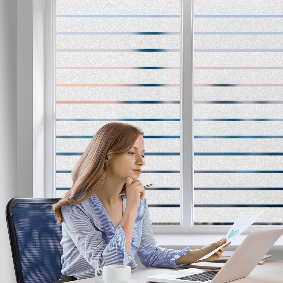 Film de confidentialité pour fenêtre Film bloquant la chaleur et décoratif pour fenêtre