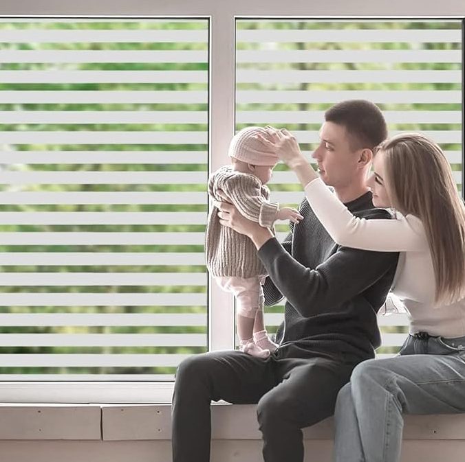 Film de confidentialité pour fenêtre Film bloquant la chaleur et décoratif pour fenêtre