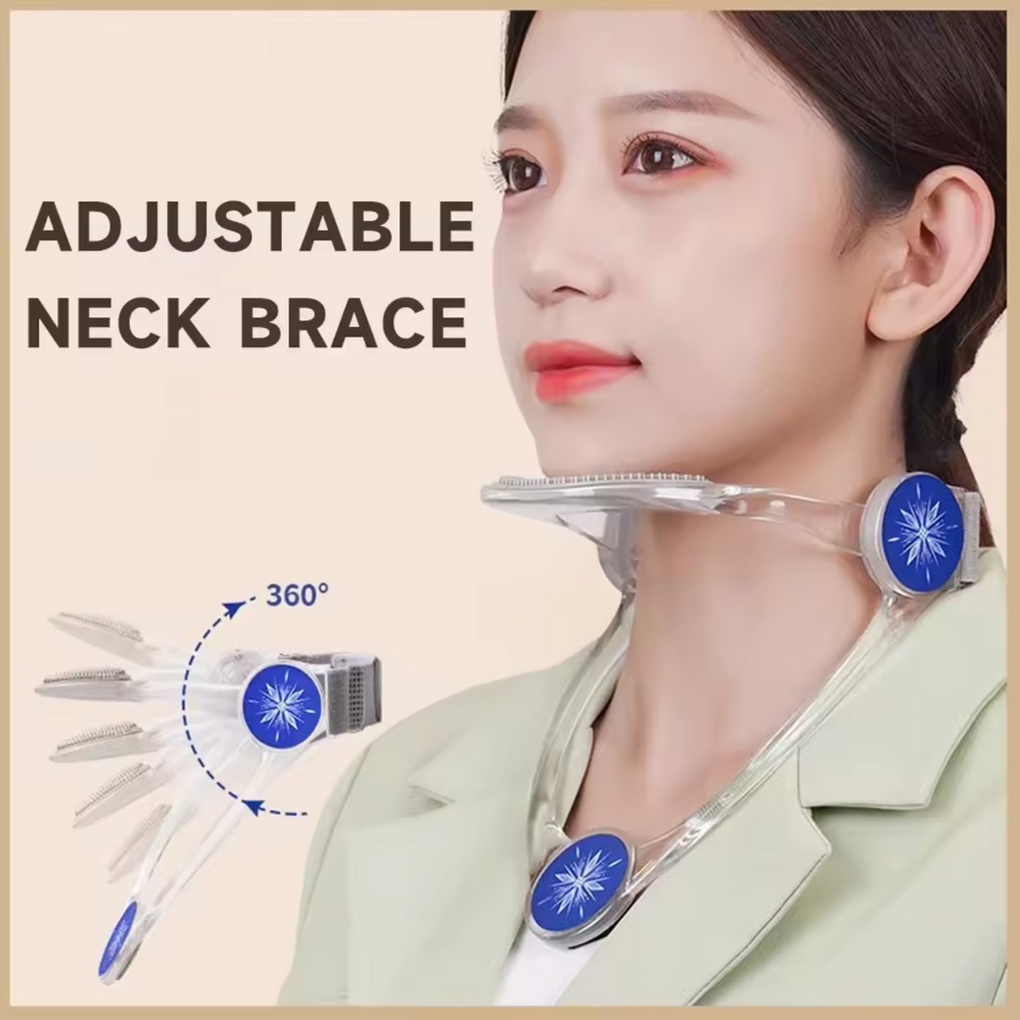 Minerve Cervicale Réglable – Support de Cou Ergonomique pour Soulager les Douleurs