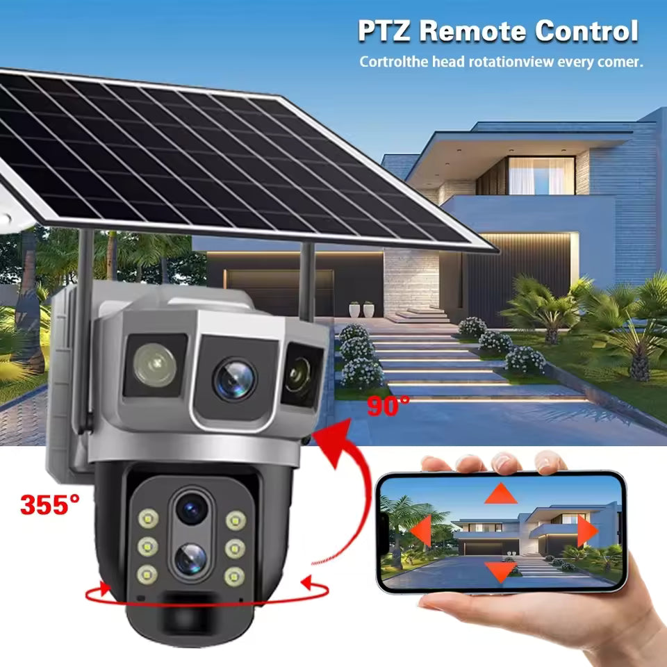 Caméra Solaire Vidéo HD 3 – Surveillance Autonome et Haute Définition