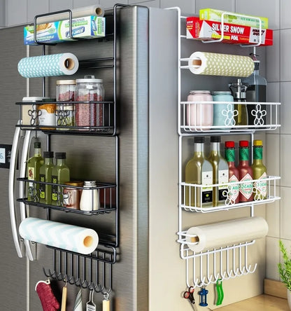 Étagère Latérale pour Réfrigérateur à 6 Niveaux – Rangement Maximal & Organisation Intelligente