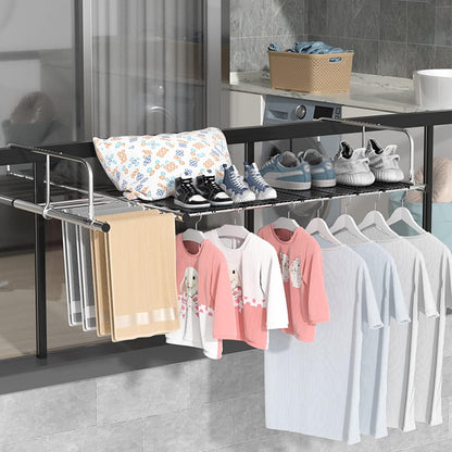Étendoir à Linge Rétractable pour Balcon – Compact, Pliable et Pratique