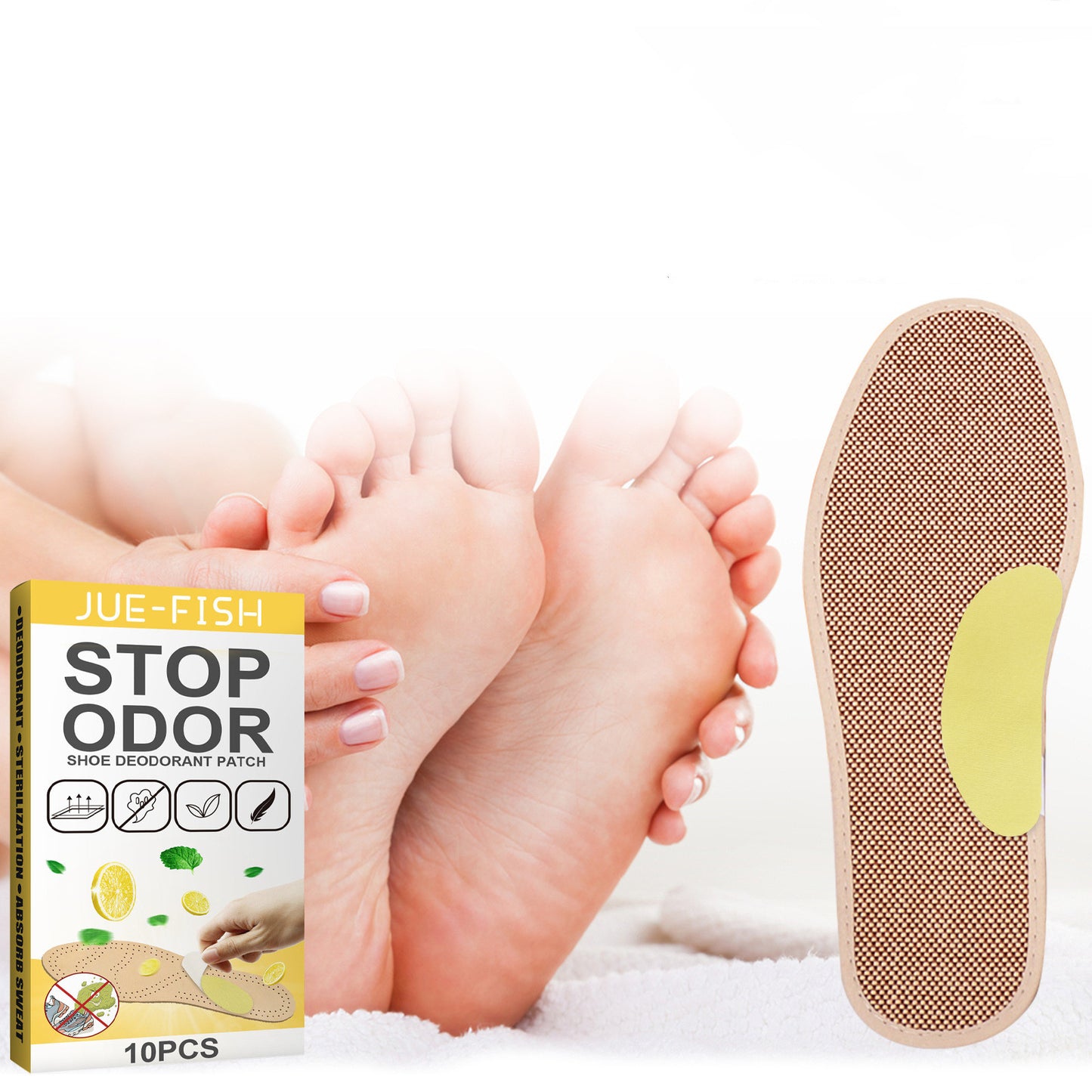 Patch Désodorisant pour Chaussures – Lot de 10 Pièces