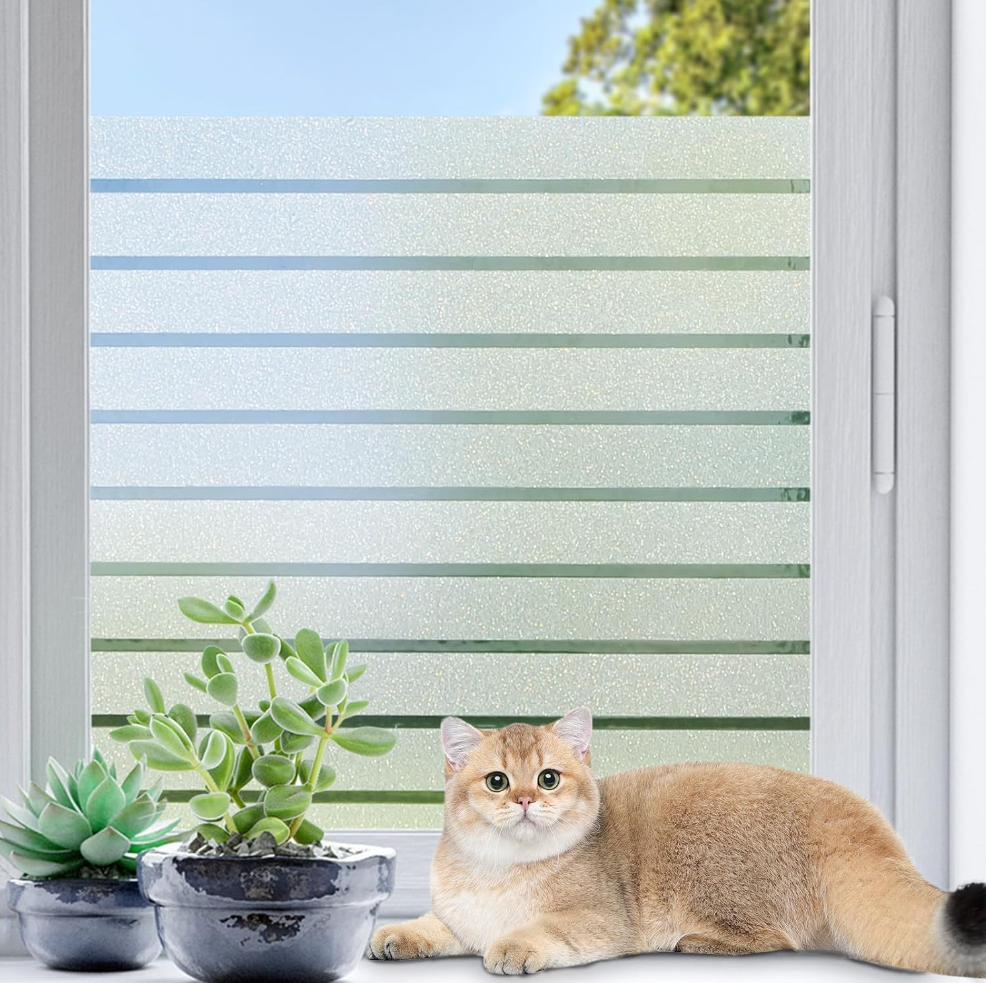 Film de confidentialité pour fenêtre Film bloquant la chaleur et décoratif pour fenêtre