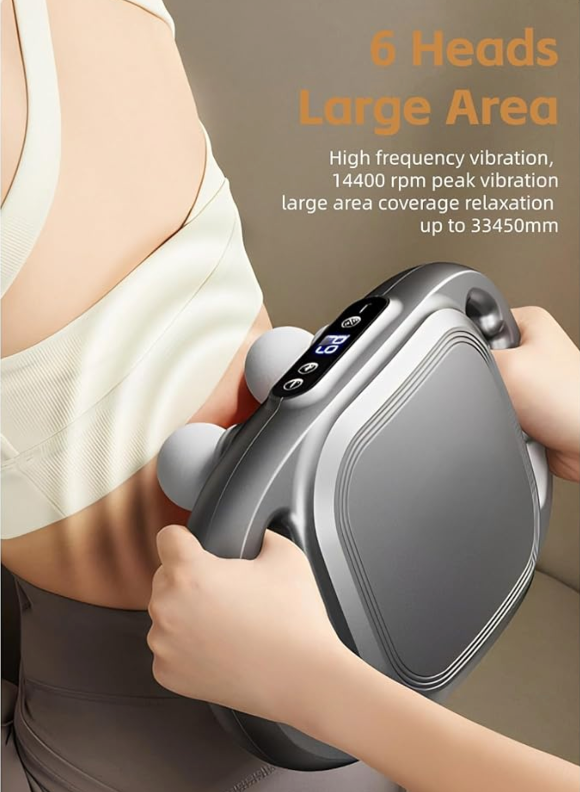 6 Têtes de Massage Profond – Soulagement Fascia & Détente Totale