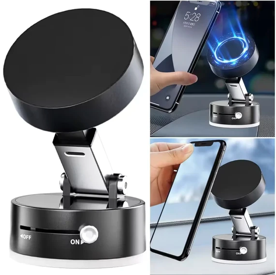 Support Téléphone Magnétique avec Ventouse – Fixation Puissante et Réglable