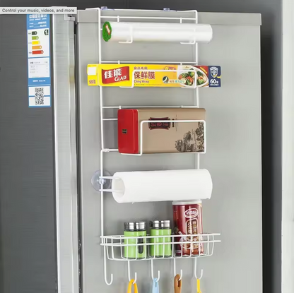 Étagère Latérale pour Réfrigérateur à 6 Niveaux – Rangement Maximal & Organisation Intelligente